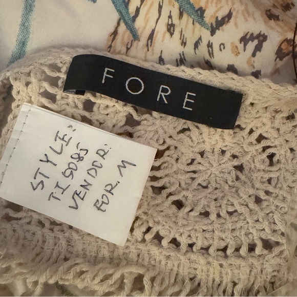 FORE Women’s Festival Crochet Halter Neck Babydoll Tank Top​ - Picture 8 of 8